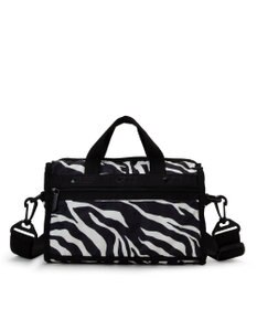 LeSportsac MINI DUFFEL CROSSBODY/クリームブラックゼブラ