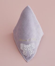 Maison de FLEUR リボンレースタオルハンカチ