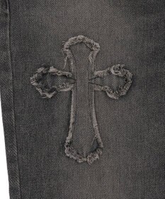 WEGO クロスモチーフオーバーダイバギーパンツ