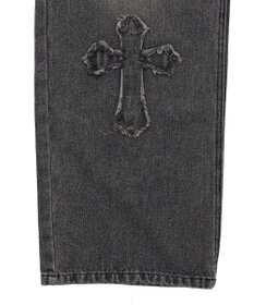 WEGO クロスモチーフオーバーダイバギーパンツ