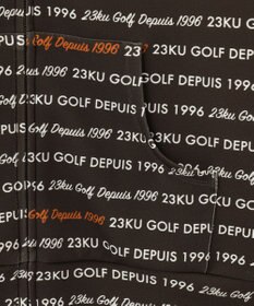 23区GOLF 【WOMEN】ロゴパターンプリント フーディパーカー