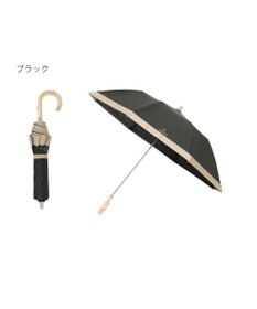 MOONBAT 【遮光/晴雨兼用日傘】LANVIN COLLECTION (ランバン コレクション)グログランリボン バイカラー 遮熱 UV 折りたたみ傘 楽折