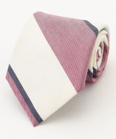 J.PRESS MEN 【LINEN MIX COLLECTION】 レジメンタル ネクタイ