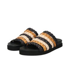 INTER-CHAUSSURES 【ANGEL ALARCON】フットベッドラフィアサンダル