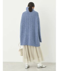 earth music&ecology ブークレハーフジップミニワンピース