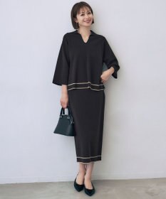 自由区 S レーヨンストレッチスキッパー ニット