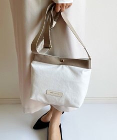 Hekhèr Le Style de Vie 新色追加【日本製】PUコートコットンキャンバス ショルダーバッグ