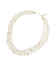 earth music&ecology ３連パールネックレス