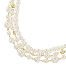 earth music&ecology ３連パールネックレス