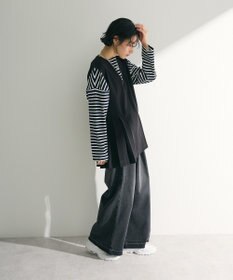 Green Parks ボックスシルエットボーダープルオーバー