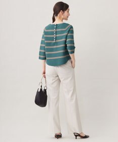 自由区 L 【洗える】ポリエステルホールガーメントプルオーバー ニット