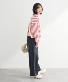 Green Parks ボックスシルエットボーダープルオーバー