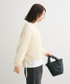 Green Parks ラメメッシュニットプルオーバー