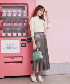 Tiaclasse 【安田美沙子さん着用】ベロアプリーツスカート