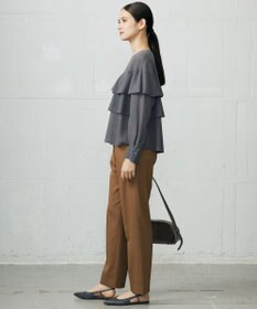 自由区 L 【カタログ掲載】TWハイツイストビエラフリル ブラウス