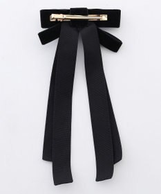 組曲 ベロアリボン ヘアクリップ