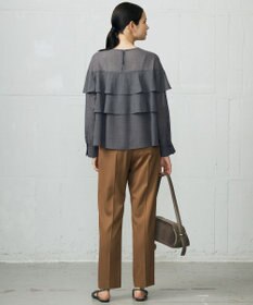 自由区 L 【カタログ掲載】TWハイツイストビエラフリル ブラウス