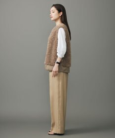 自由区 【カタログ掲載】シアーソフトシャンブレークロップド丈 ブラウス