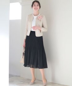 ANY SIS 【セットアップ対応】セレモニーダブルクロス ノーカラー ジャケット