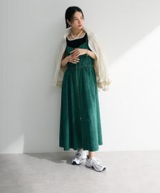 Green Parks ギャザーナイロンブルゾン