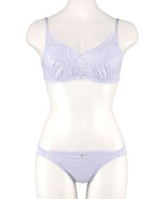 San-ai Resort（三愛水着楽園） 【northerly bra フィットシリーズ 谷間メイク】 カシュクールレースモールド ブラジャー＆ショーツSet B～Fカップ