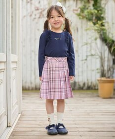 ANY KIDS チュールフリル 長袖Tシャツ