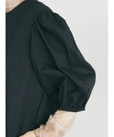 CRAFT STANDARD BOUTIQUE インド綿パフスリーブギャザーワンピース