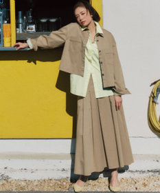 23区 【Oggi掲載】ストレッチギャバ チノ ショート シャツジャケット