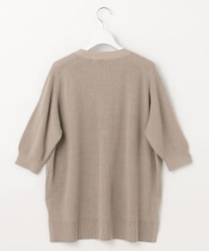 UNFILO ハーフスリーブ畔カーディガン