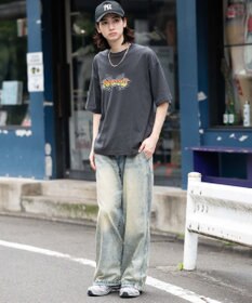 WEGO 【ユニセックス着用ITEM/MLサイズ展開】コンパクトフィットピグメントグラフィックT（SS）