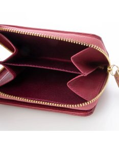 UNBILLION perche ジェムストーンチャームハーフラウンドウォレット