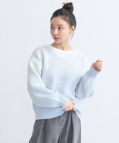 earth music&ecology ラメグラデーションニットプルオーバー