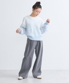 earth music&ecology ラメグラデーションニットプルオーバー