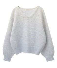 earth music&ecology ラメグラデーションニットプルオーバー