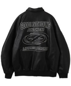 WEGO エコレザーグラフィックジャケット