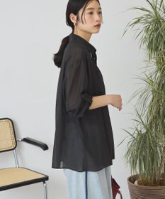 AMERICAN HOLIC ウエストタックシアーストライプシャツ