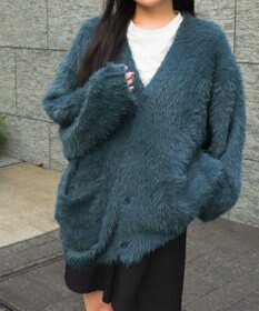 WEGO 【ユニセックス着用ITEM】フェザーカーディガン