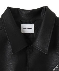 WEGO エコレザーグラフィックジャケット