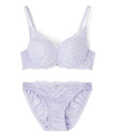 San-ai Resort（三愛水着楽園） 【northerly bra フィットシリーズ 谷間メイク】 カシュクールレースモールド ブラジャー＆ショーツSet B～Fカップ