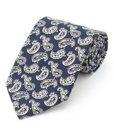 J.PRESS MEN ハンドプリントペイズリー ネクタイ