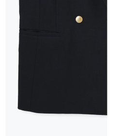 Te chichi リネンライクダブルブレストジレ(セットアップ可)