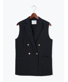 Te chichi リネンライクダブルブレストジレ(セットアップ可)