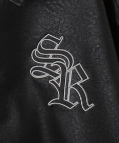 WEGO エコレザーグラフィックジャケット