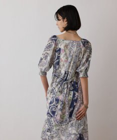 GRACE CONTINENTAL スカーフプリントドレス