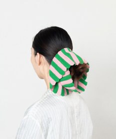 TRICOTE ストライプビッグシュシュ