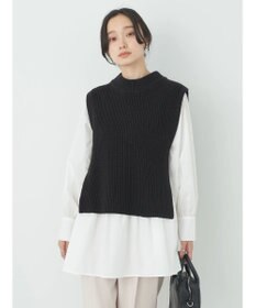 earth music&ecology ＳＥＴ２点　ベスト＋チュニックブラウス