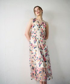 GRACE CONTINENTAL サマーフルーツ刺繍ワンピース