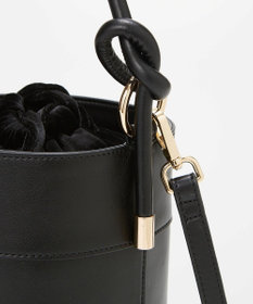 TOPKAPI 【TREASURE TOPKAPI】フェイクレザー バケツ 巾着 ショルダー バッグ