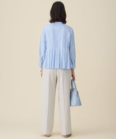 自由区 L ドレープブロードタック ブラウス