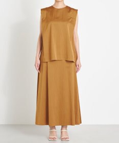 NAVE 【ReNAVE　洗える】グロスサテンブラウス